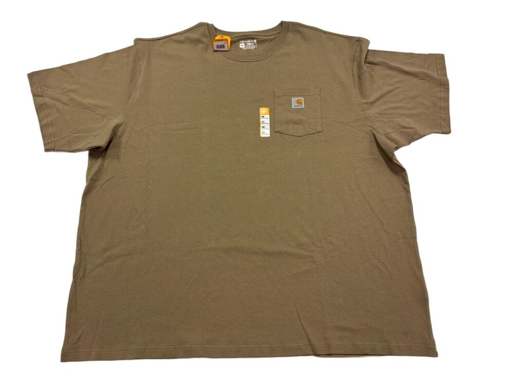 Carhartt K87 Loose Fit Heavyweight Pocket T-Shirt Men's 4XL Desert Khaki Brown N